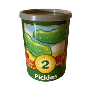 Play Food Vintage Learning Resources Pop Top 2 Pickles With Can Fisher Price